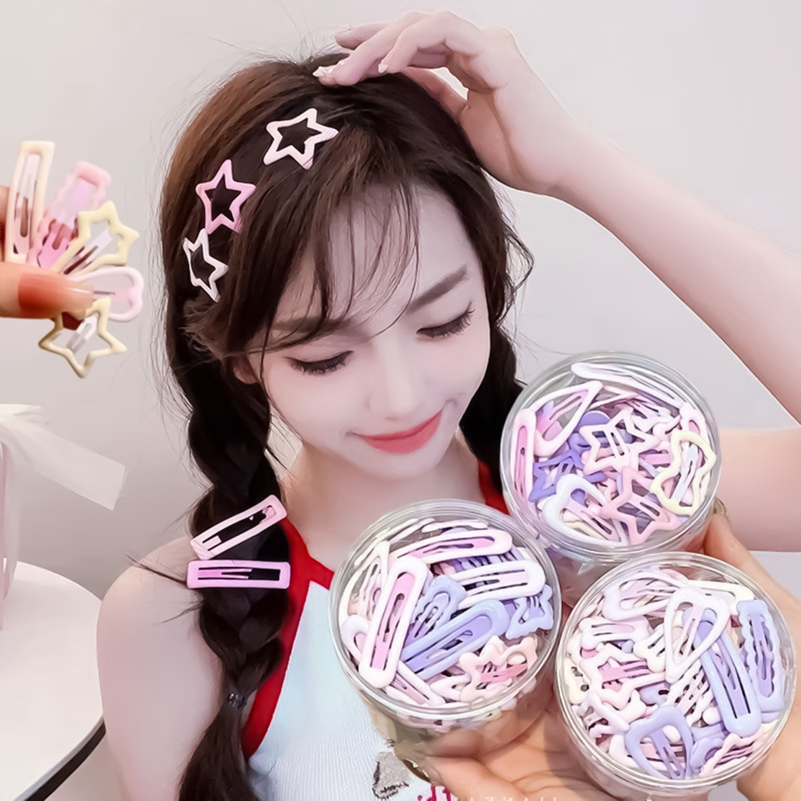 Lifestyle In Korean - Набор из 3 заколок для волос